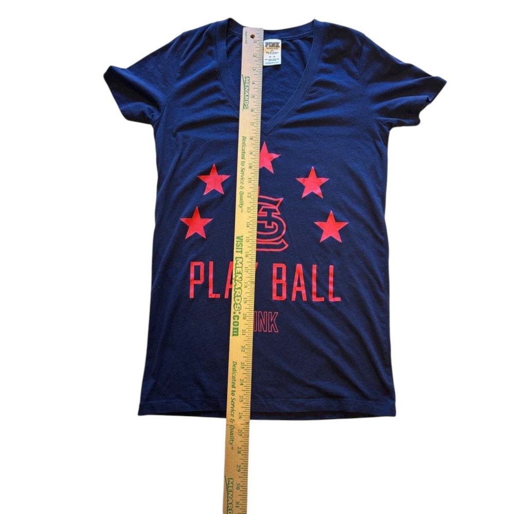 PINK Victoria's Secret St.‎ Louis Cardinals Play Ball V-Neck T-Shirt M